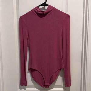 Elegant Pink Long Sleeve Bodysuit